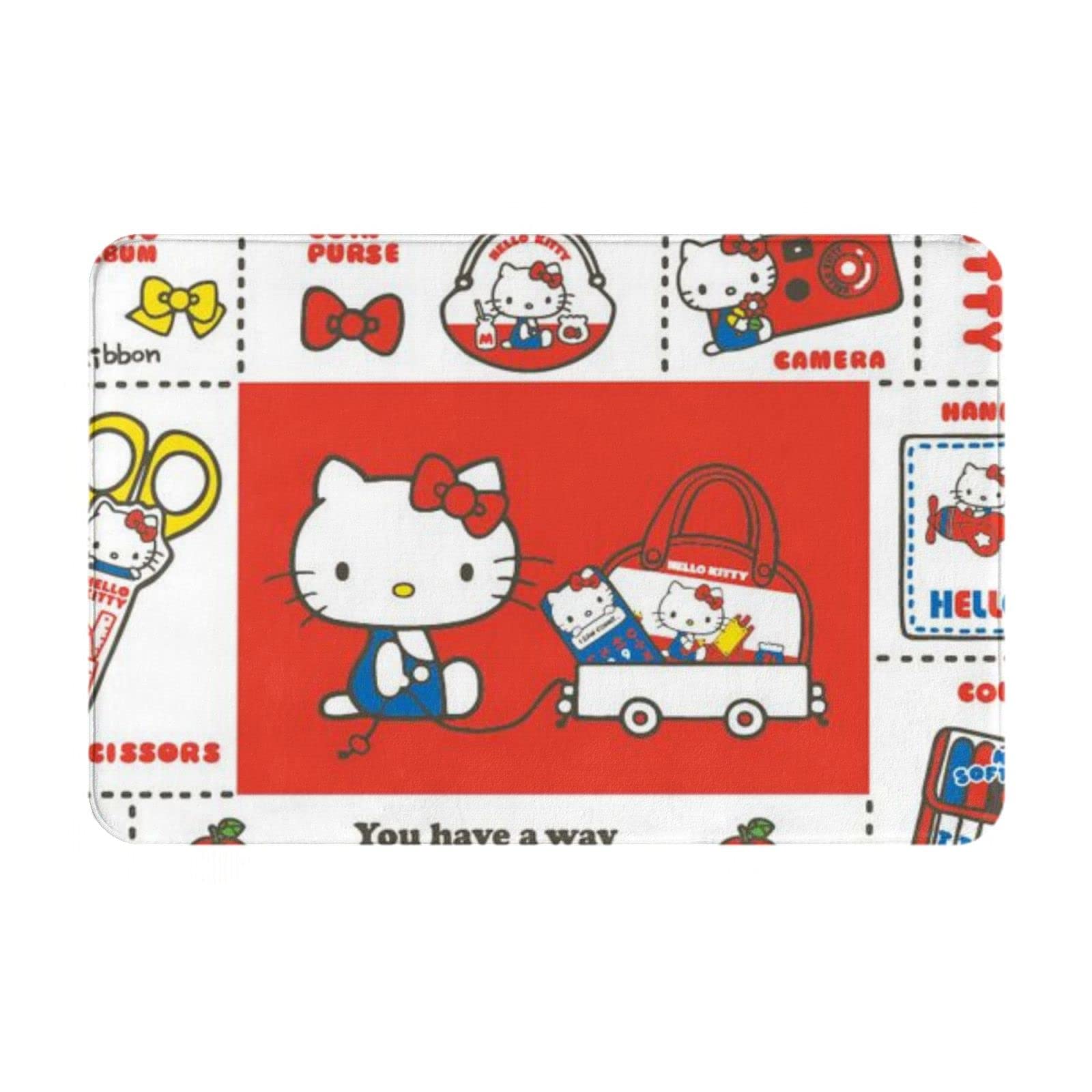 Amazon | ハローキティ かわいい バスマット お風呂マット ドアマット